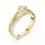 Gold Ring LR-0305, Yellow Gold, view 2