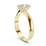 Gold Jewelry L36-8, Pear center stone, Yellow Gold, view 1