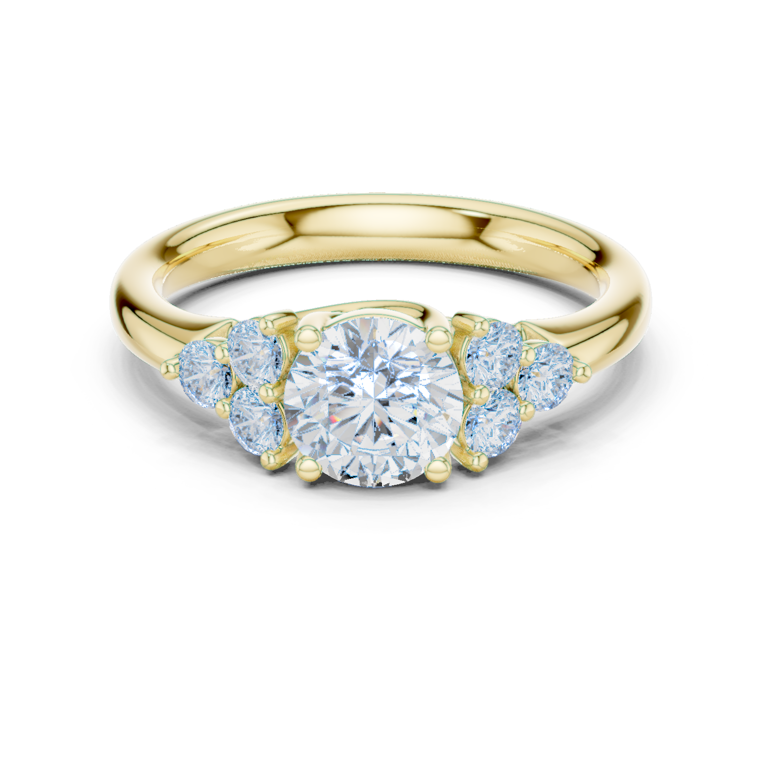 Gold Ring DDLR-678, Yellow Gold