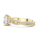 Gold Ring DDLR-1040, Yellow Gold, view 3