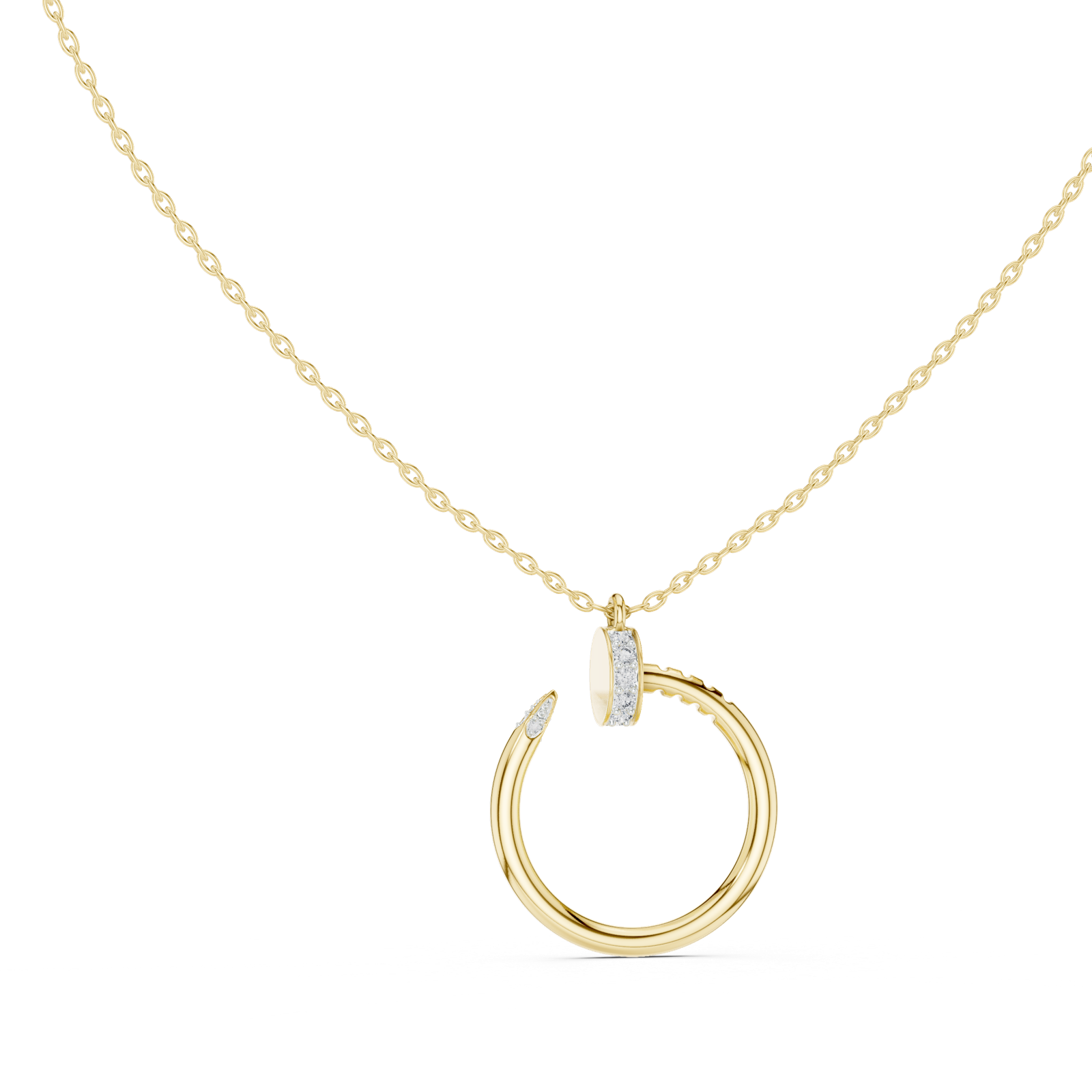 Gold Pendant 12-10001P, Yellow Gold, view 1
