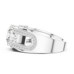 Gold Ring SBMR(45), White Gold, view 3