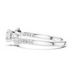 Gold Ring LR-0320, White Gold, view 3