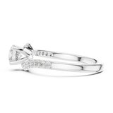 Gold Ring LR-0320, White Gold, view 3