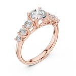 Gold Ring DDLR-681, Rose Gold, view 2
