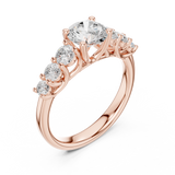 Gold Ring DDLR-681, Rose Gold, view 2
