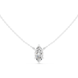 Gold Jewelry DDPO-001, Marquise center stone, White Gold, view 4