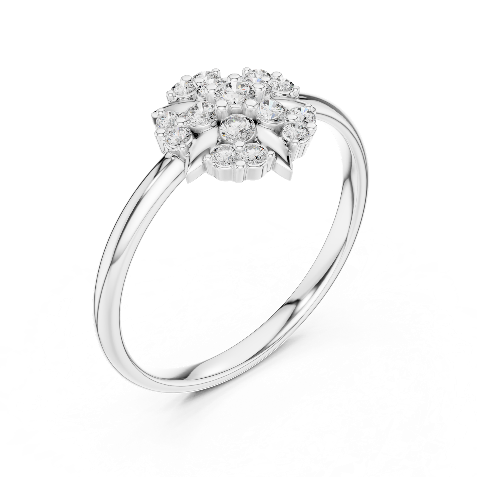 Gold Ring 1 (287), White Gold, view 2