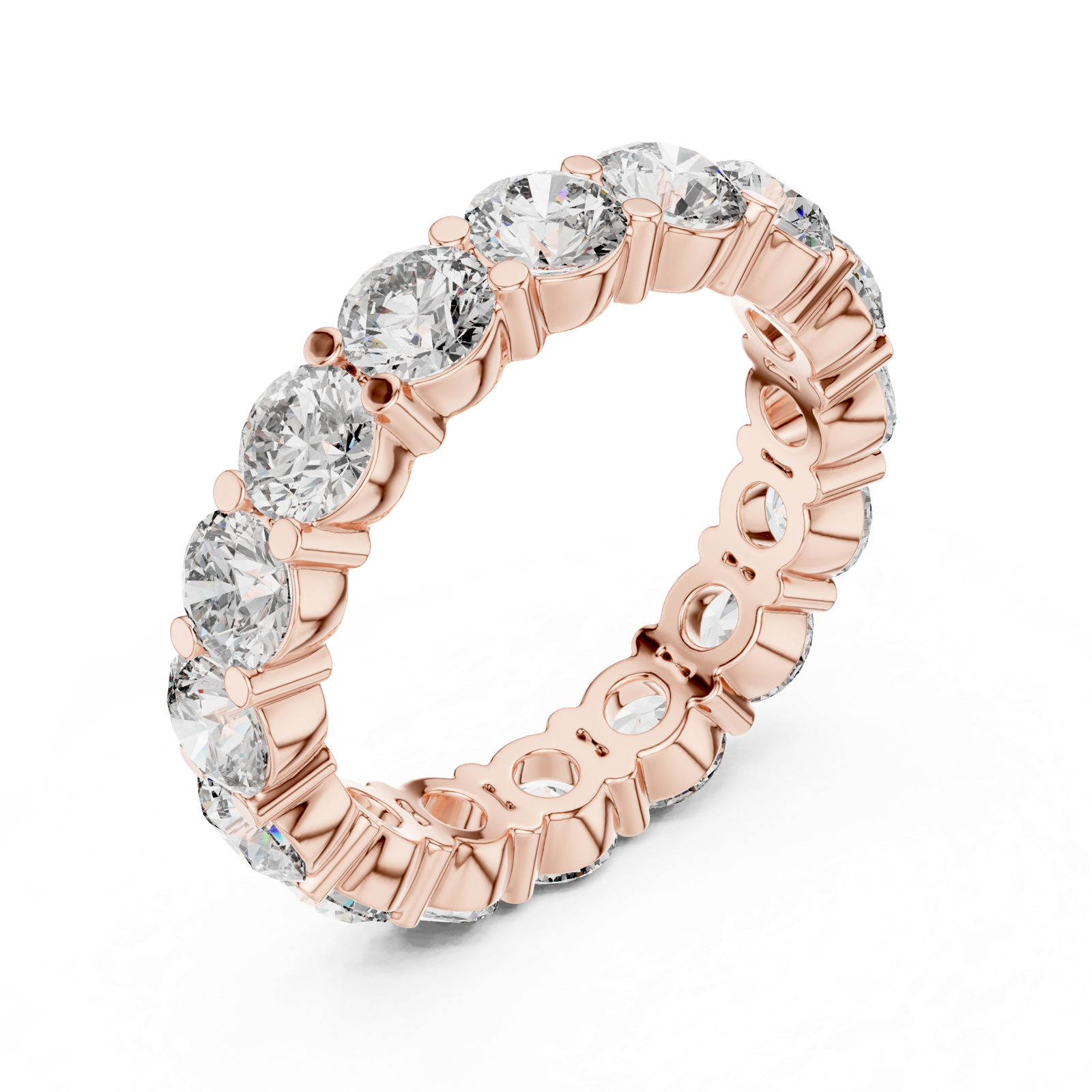 Gold Ring DDLR-235, Rose Gold, view 2