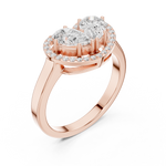 Gold Ring DDLR-533, Rose Gold, view 2