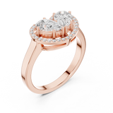 Gold Ring DDLR-533, Rose Gold, view 2