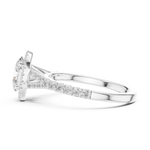 Gold Ring DDLR-910, White Gold, view 3