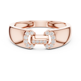Gold Ring LR-01 (33), Rose Gold, view 4