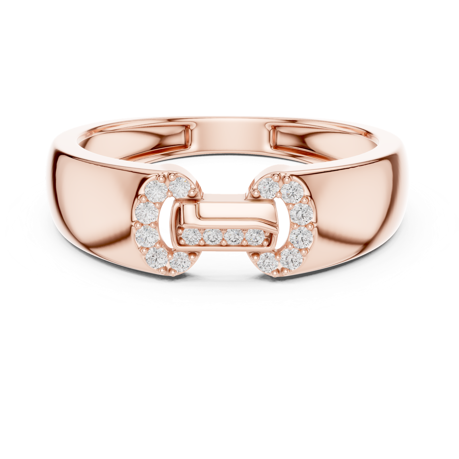 Gold Ring LR-01 (33), Rose Gold, view 4