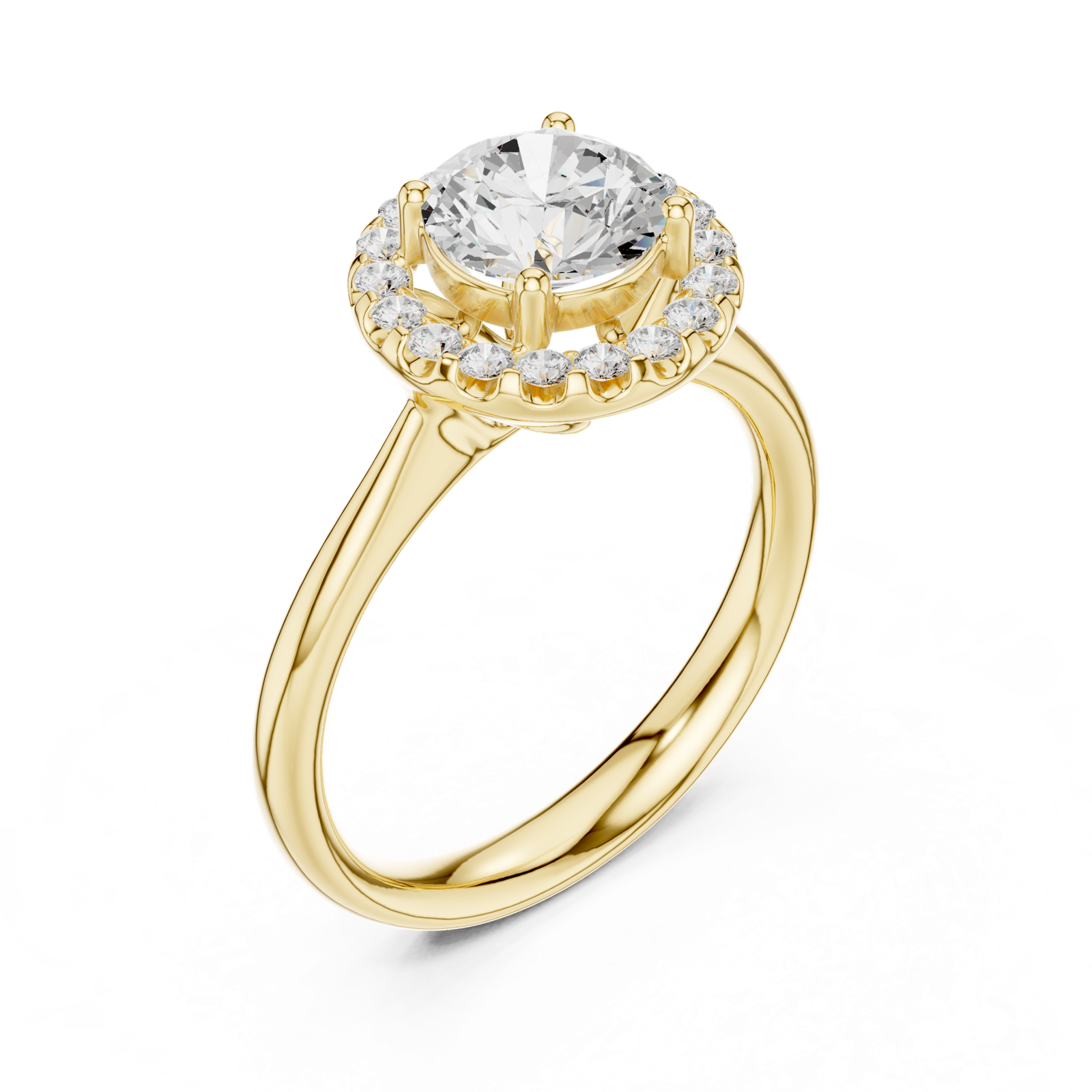 Gold Ring DDLR-629, Yellow Gold, view 2