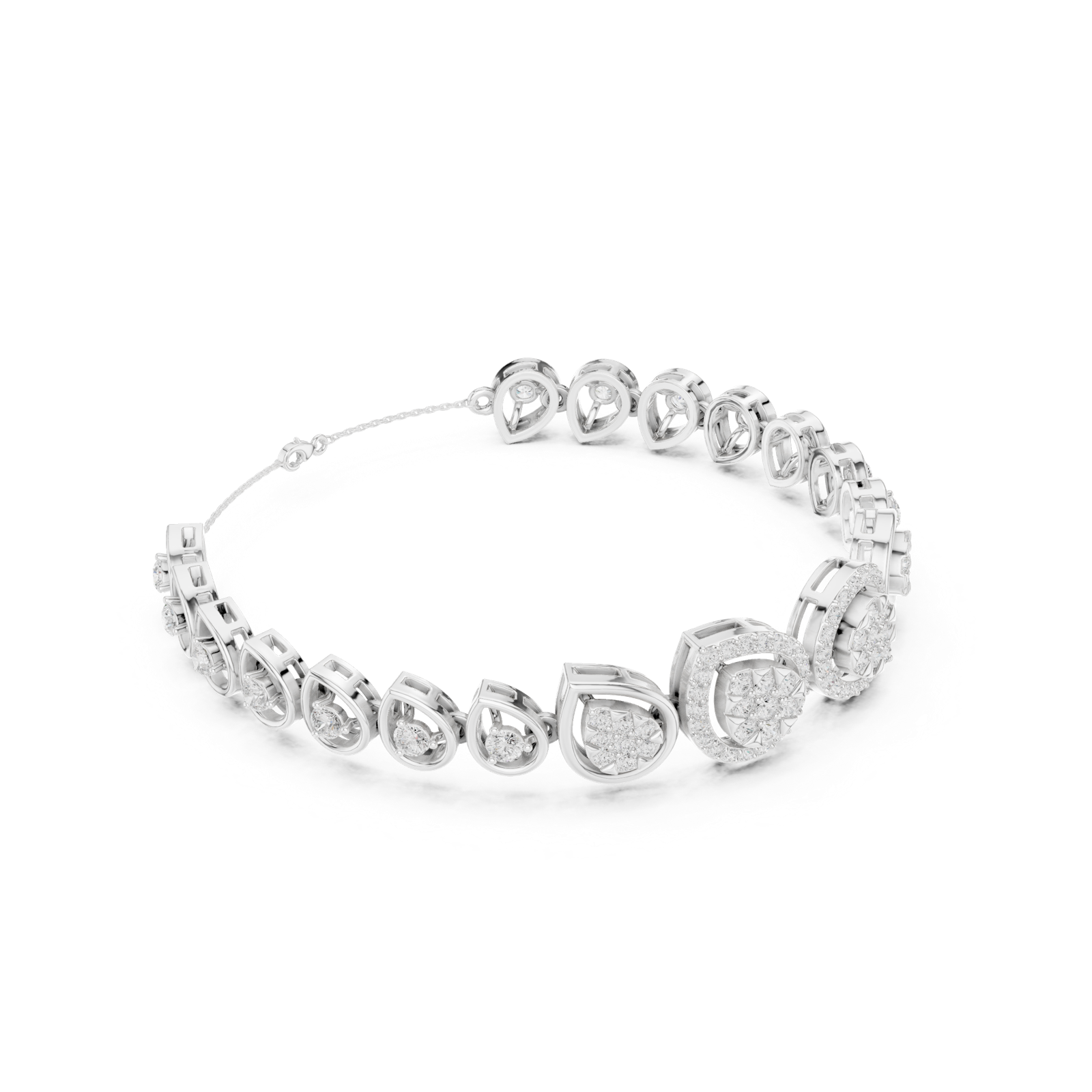 Gold Bracelet SBWB (24), White Gold, view 1