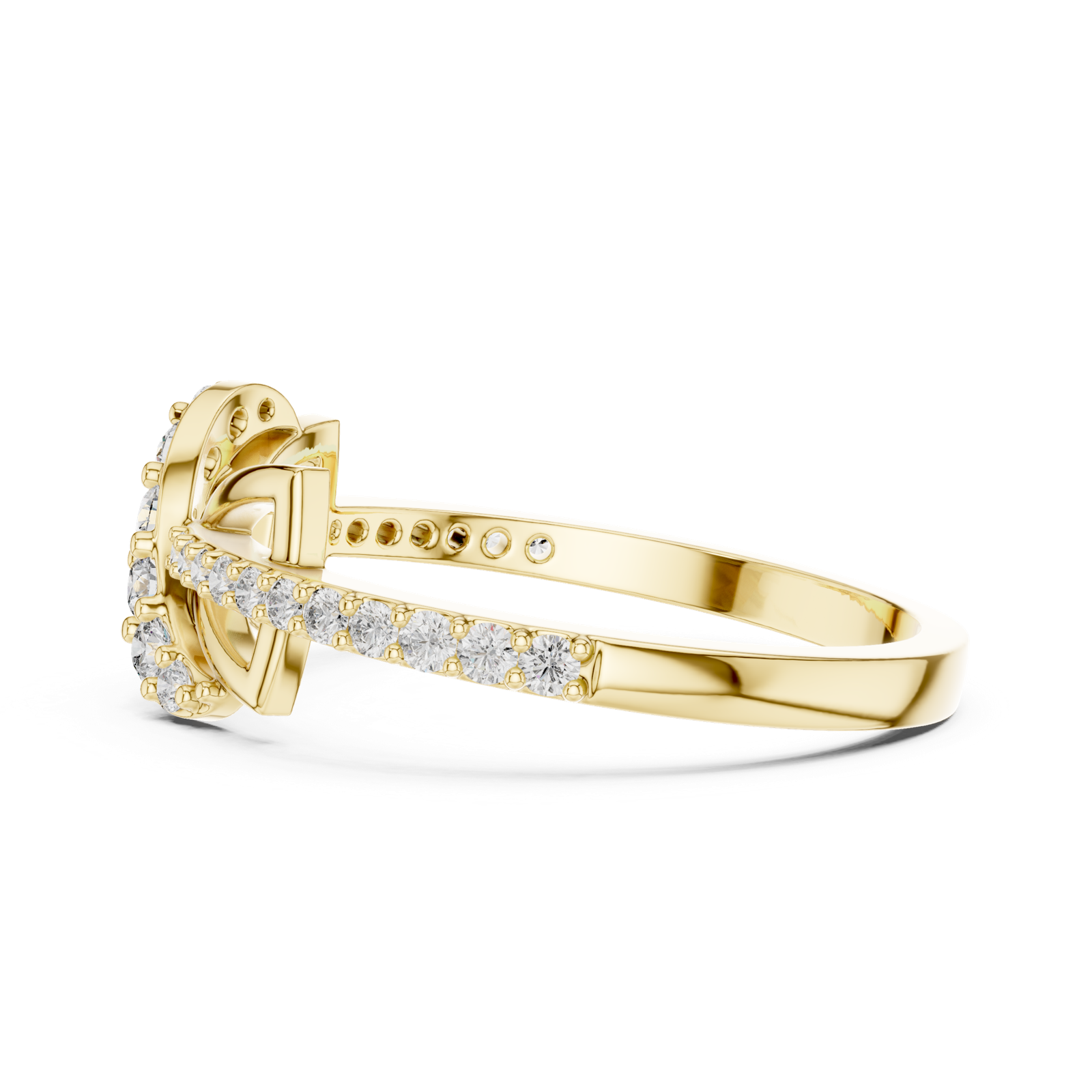 Gold Ring LR-01 (82), Yellow Gold, view 3