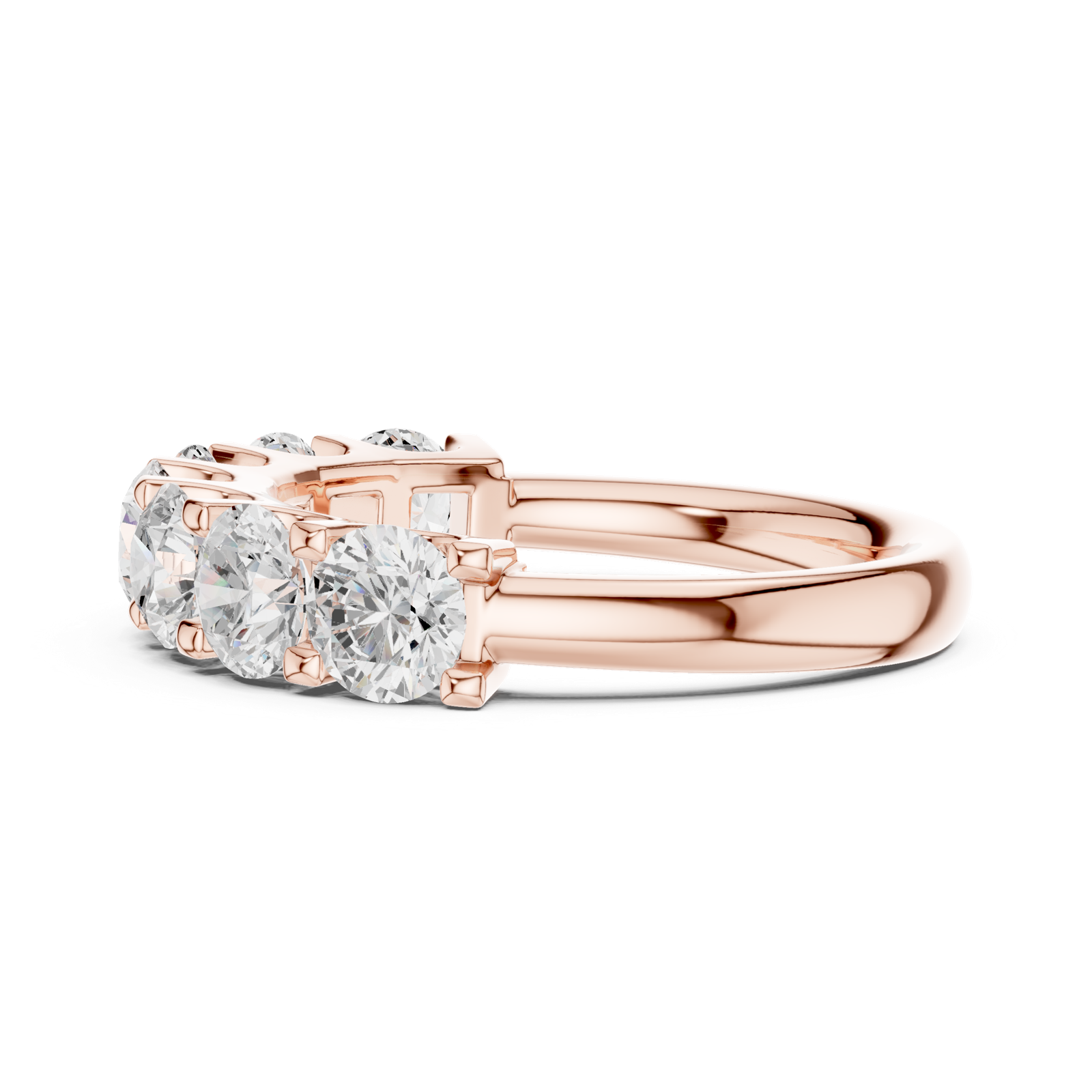 Gold Ring DDLR-684, Rose Gold, view 3