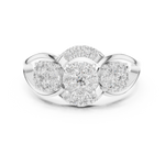 Gold Ring 19-120015L, White Gold, view 4