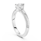 Gold Ring LR-0278, White Gold, view 1