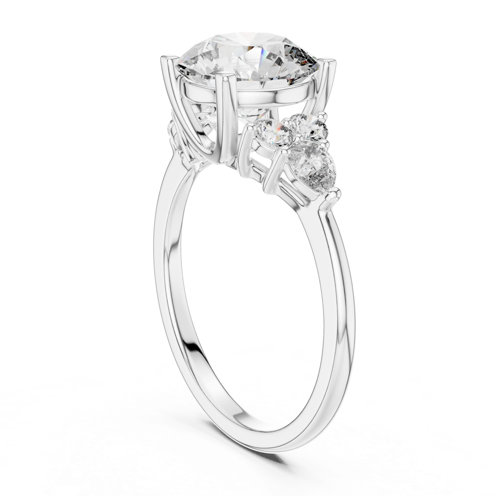Gold Ring DDLR-072, White Gold
