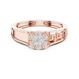 Gold Ring DDLR-825, Rose Gold, view 4