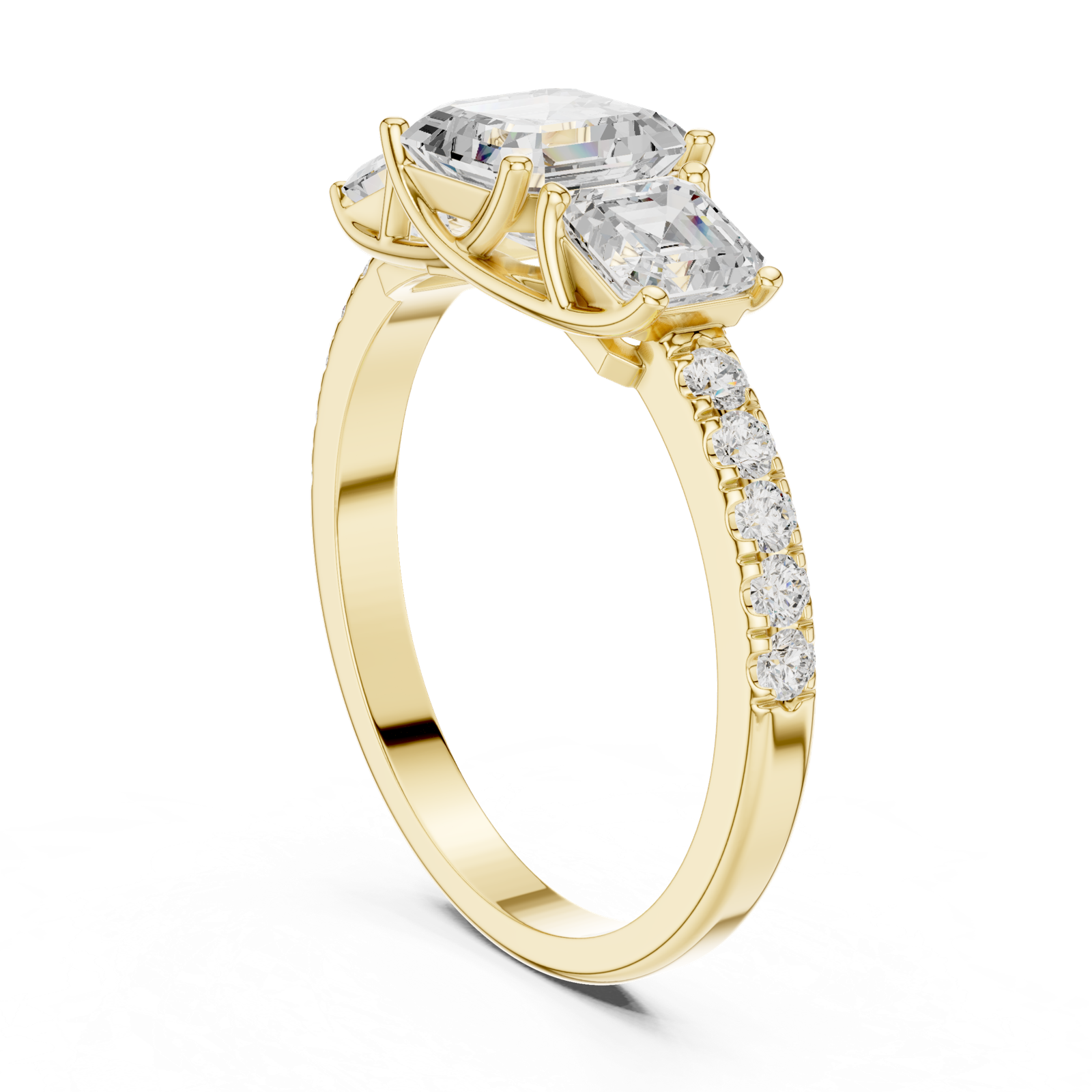 Gold Ring DDLR-1113, Yellow Gold, view 1