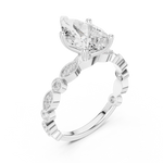 Gold Ring DDLR-359, White Gold, view 2