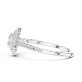 Gold Ring LR-0228, White Gold, view 3