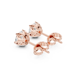 Gold Earrings APSE, Rose Gold, view 2