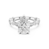 Gold Ring DDLR-359, White Gold, view 4