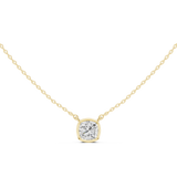 Gold Jewelry, Cushion center stone, Yellow Gold, view 4