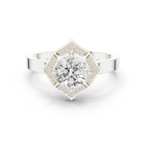 Gold Ring DDLR-327, White Gold