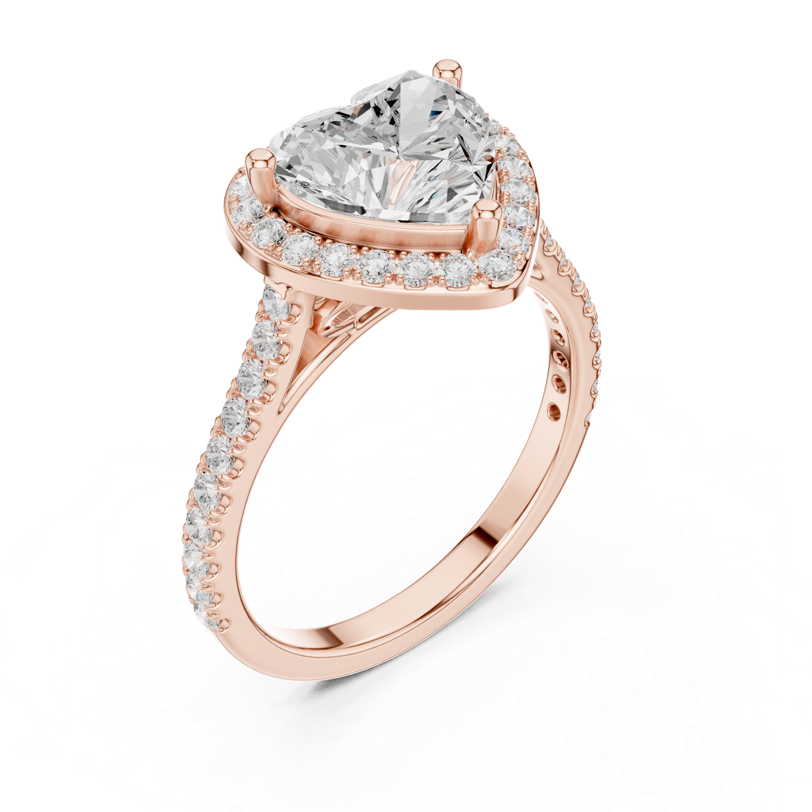 Gold Ring DDLR-432, Rose Gold, view 2