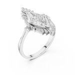 Gold Ring 00001L (2), White Gold, view 2