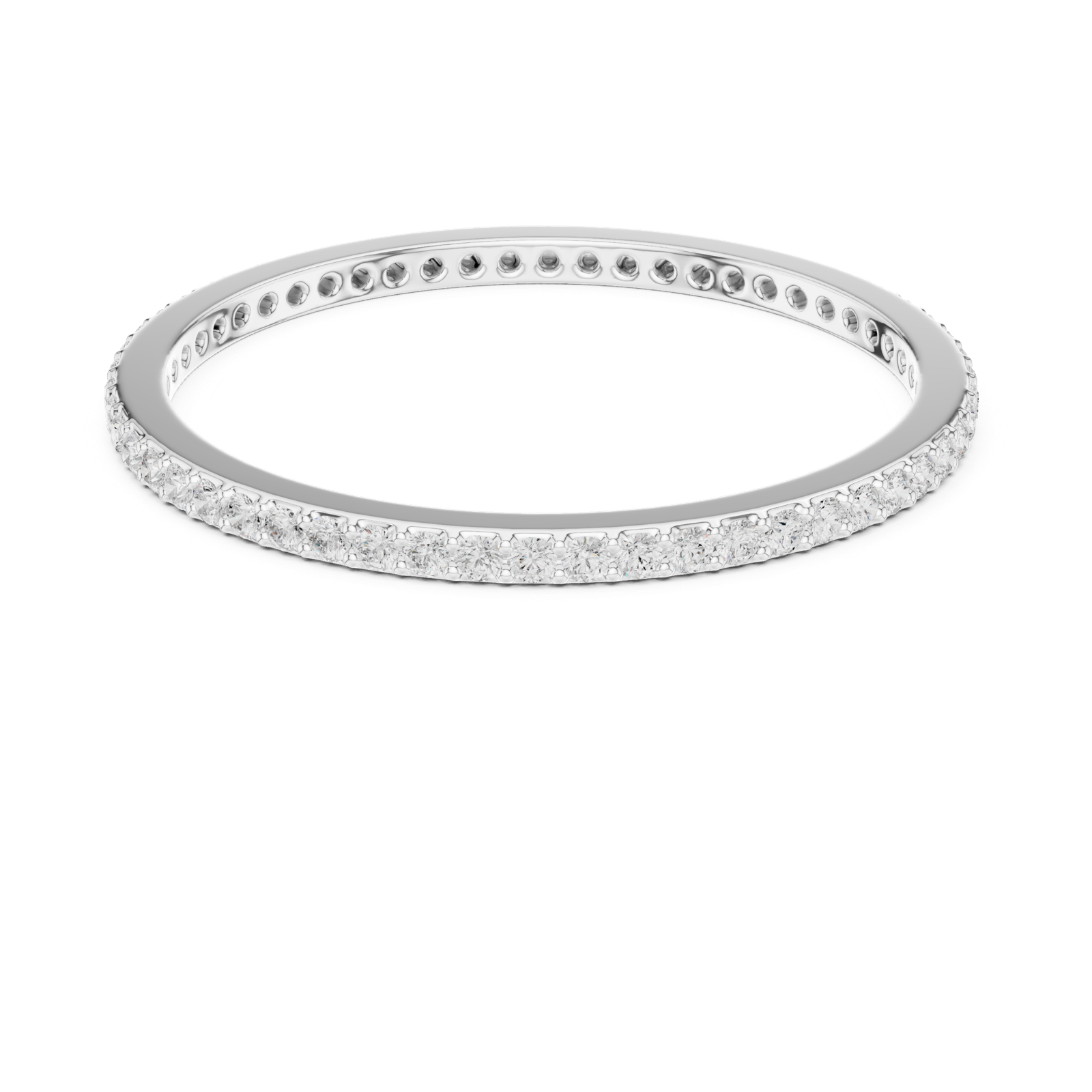 Gold Ring DDLR-807, White Gold, view 4