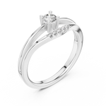 Gold Ring L03-1336, White Gold, view 2