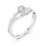Gold Ring L03-1336, White Gold, view 2