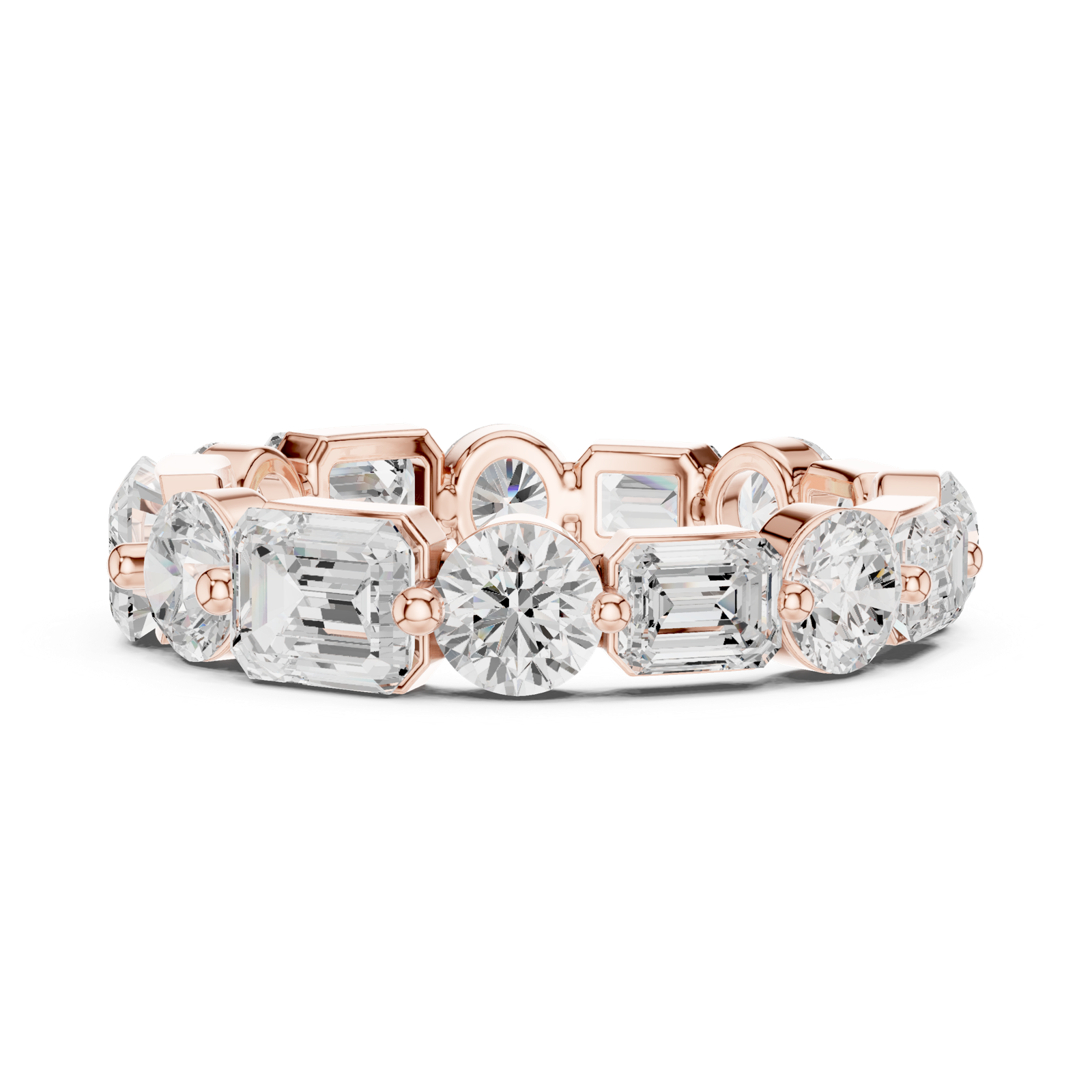 Gold Ring DDLR-393, Rose Gold, view 3