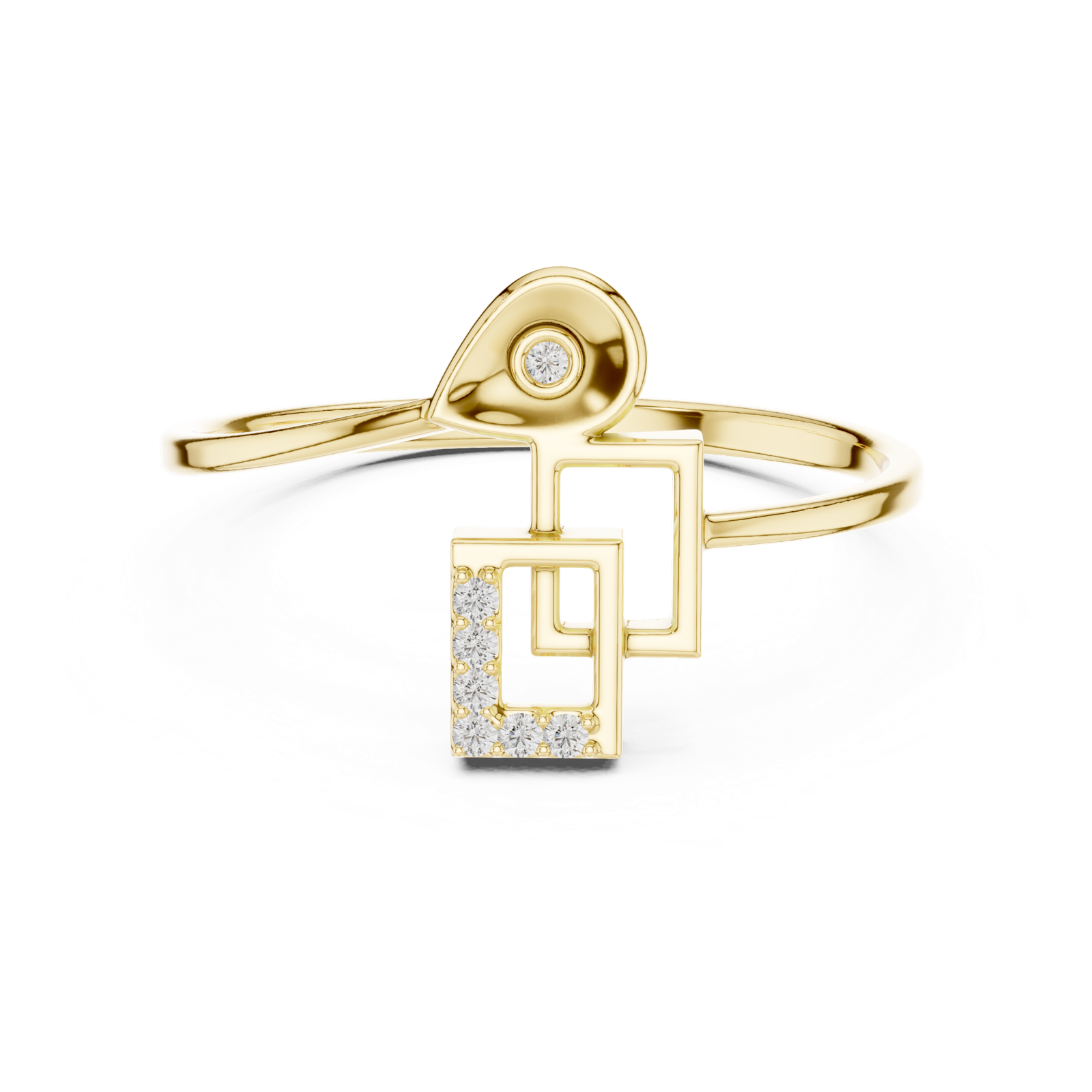 Gold Ring 1 (156), Yellow Gold, view 4