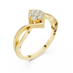 Gold Ring DDLR-826, Yellow Gold, view 2