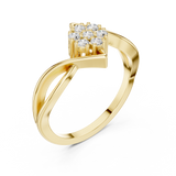 Gold Ring DDLR-826, Yellow Gold, view 2