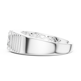 14K Solid Gold Lab Diamond Solitaire Ring, White Gold, view 3