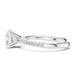 Gold Ring DDLR-628, White Gold, view 3