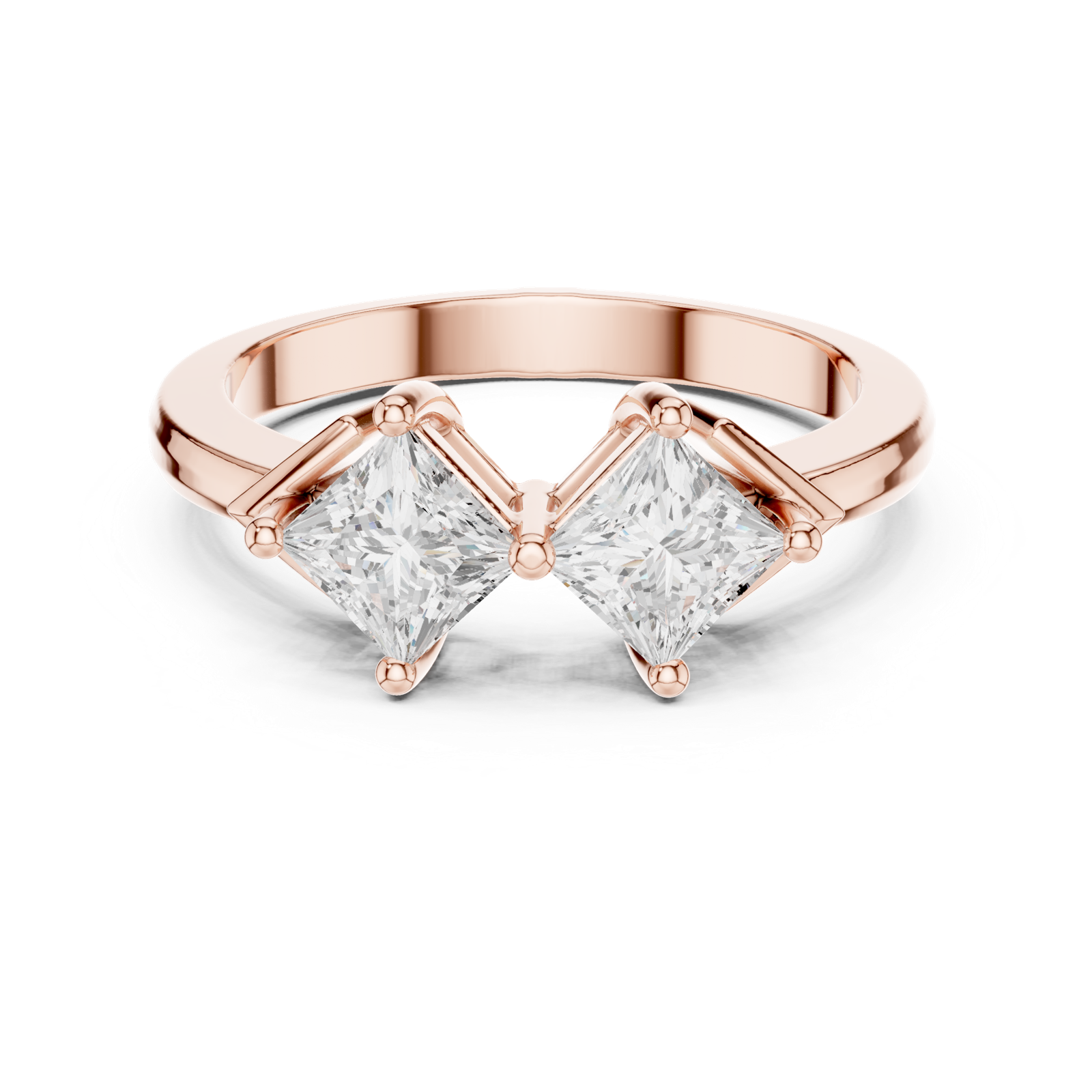 Gold Ring DDLR-484, Rose Gold, view 4