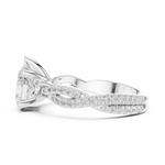 Gold Ring DDLR-1037, White Gold, view 3
