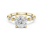 Gold Ring DDLR-1008, Yellow Gold, view 4