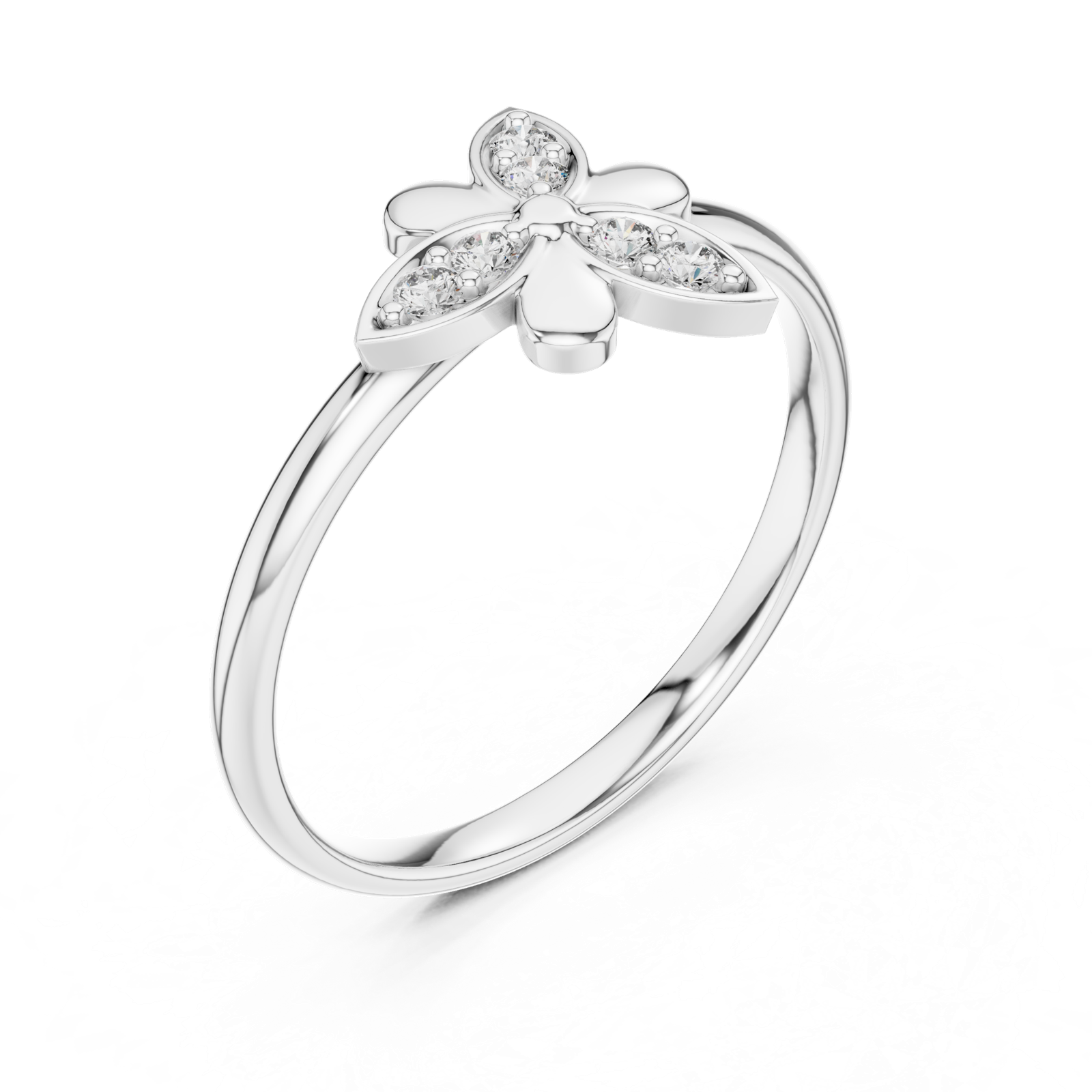 Gold Ring 1 (263), White Gold, view 2