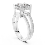 Gold Ring L03-1384, White Gold