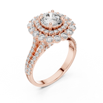 Gold Ring DDLR-011, Rose Gold, view 2